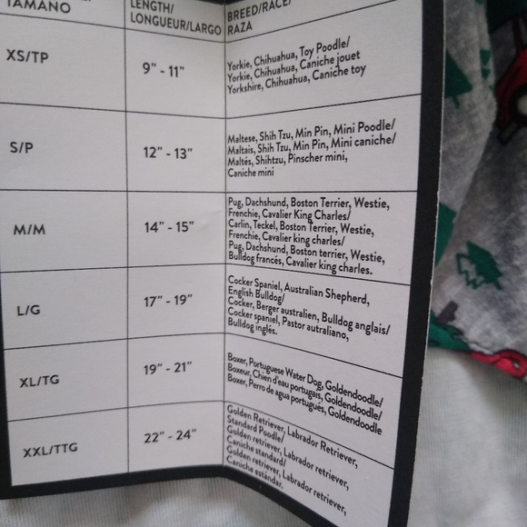 NWT Dog Sweater/jammies Flannel Large - Picture 6 of 7